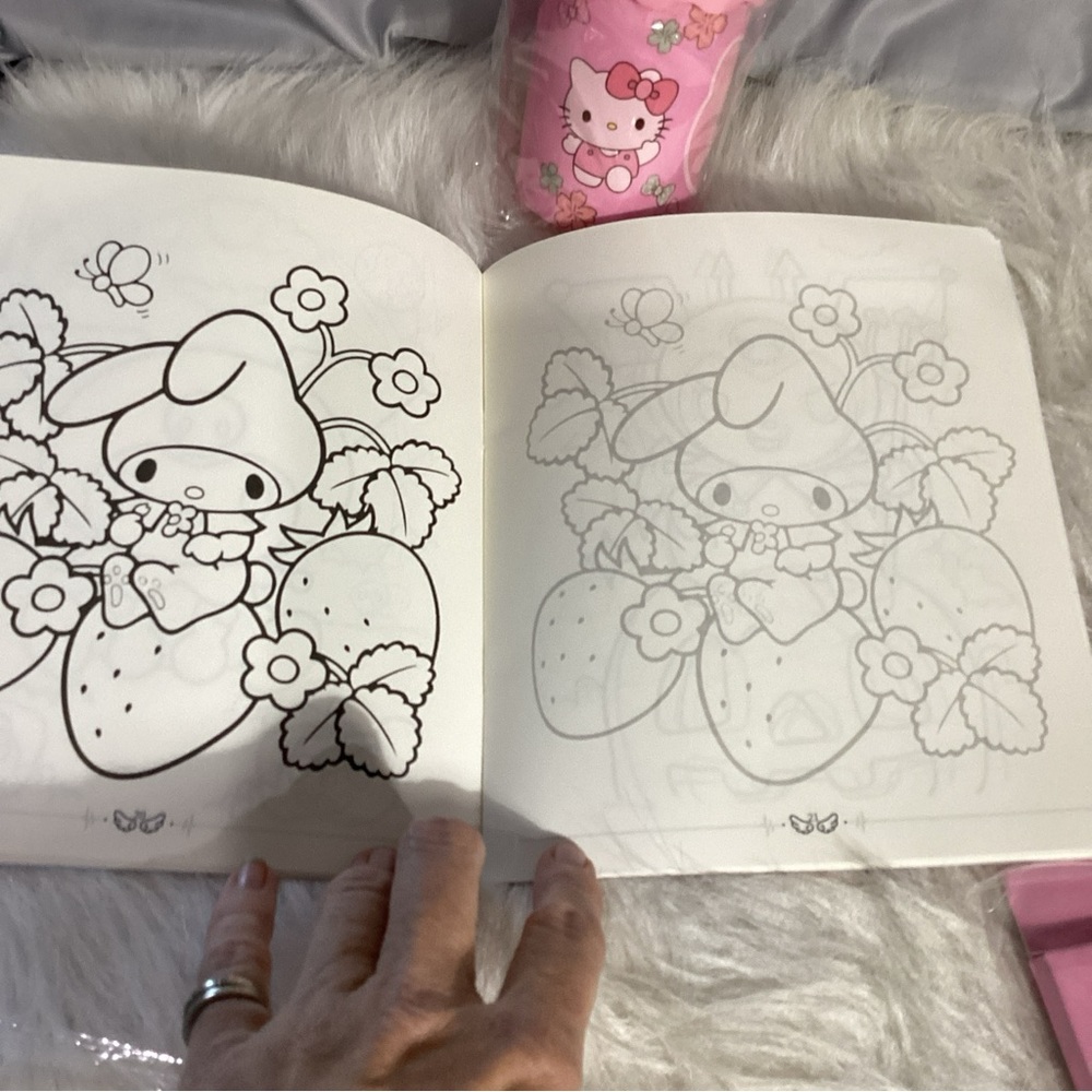Hello Kitty Bundle of NEW Colored Pencils, Coloring Book & Pencil Cup - Picture 7 of 15